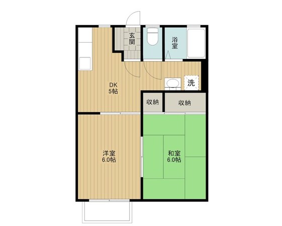 パストラール近江C棟の物件間取画像